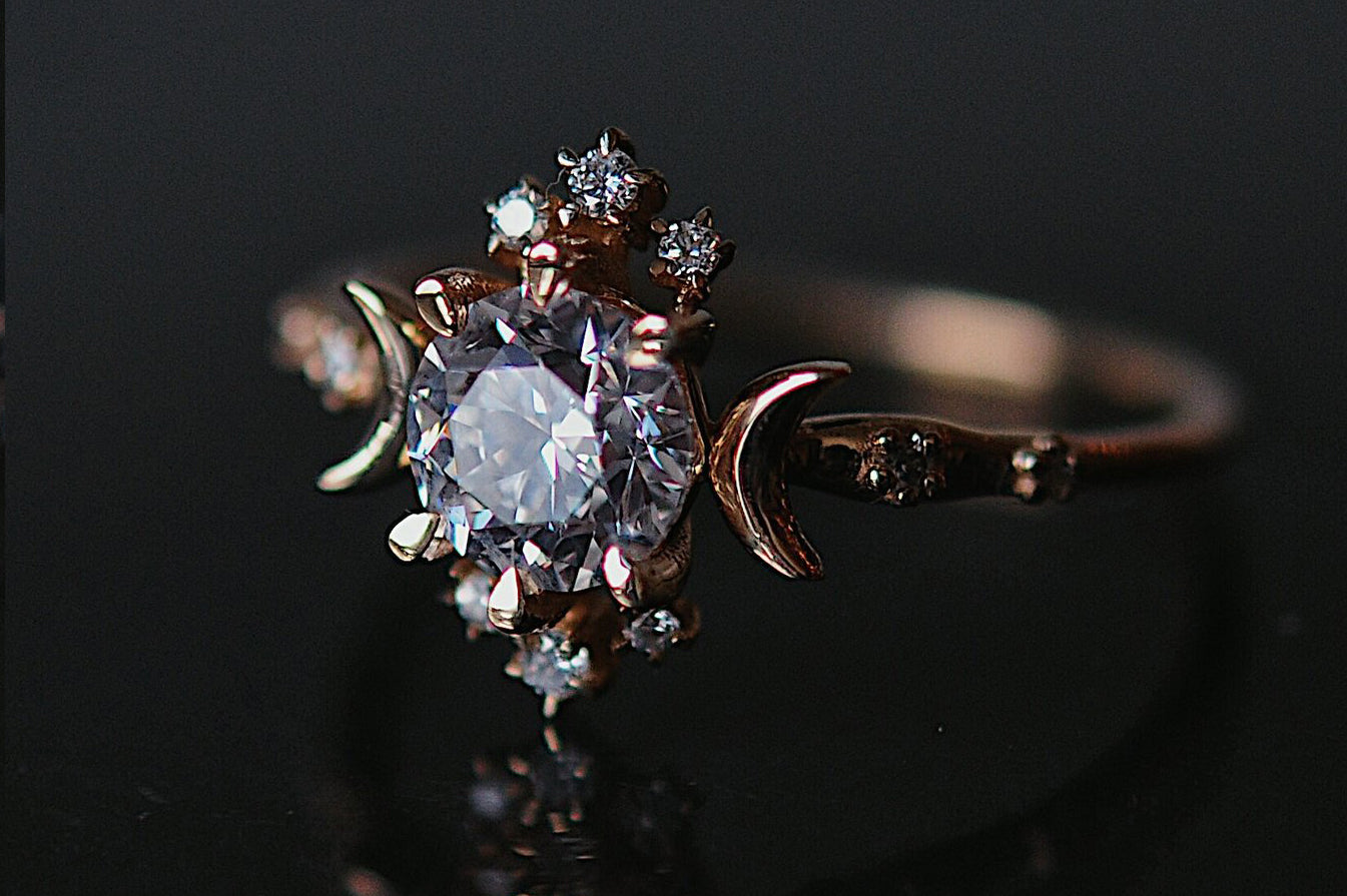 Diamond Wandering Star Ring