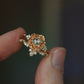 Rosecut Diamond Paeonia Ring