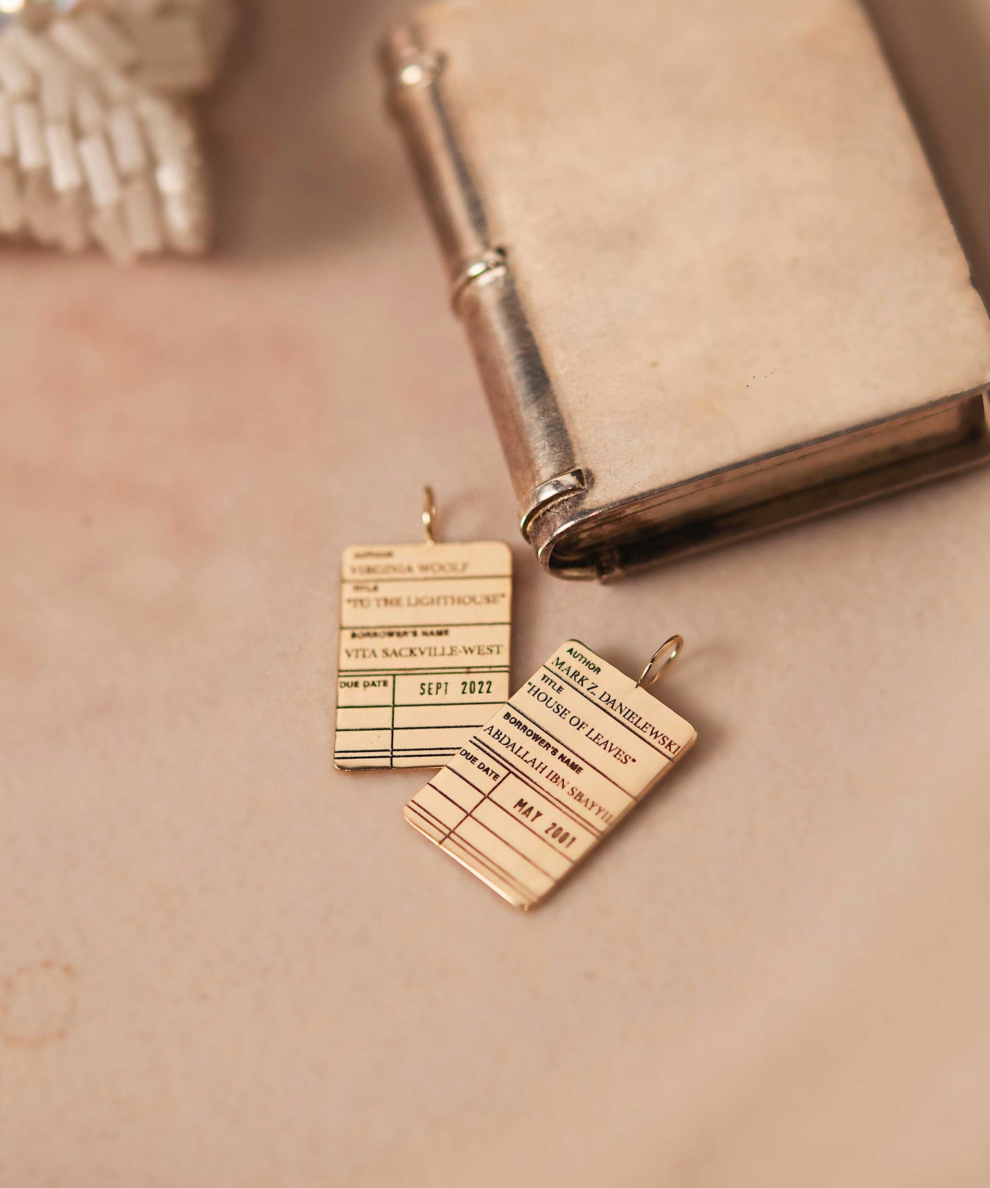 Customizable Library Card Necklace