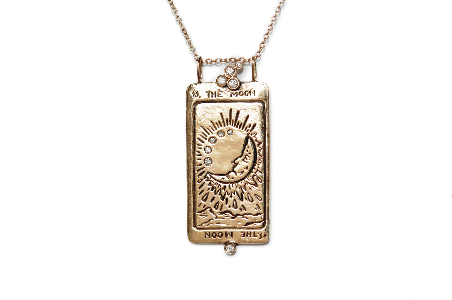 Supreme The Moon Tarot Card Necklace