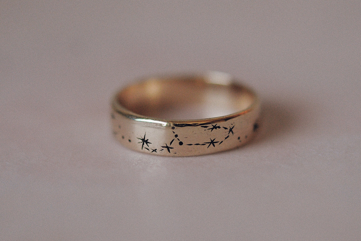 Narrow Written in the Stars Ring