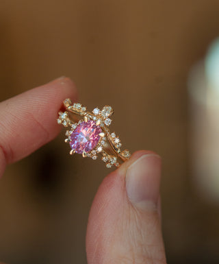OOAK Eos Ring - 2.07ct Padparadscha Sapphire