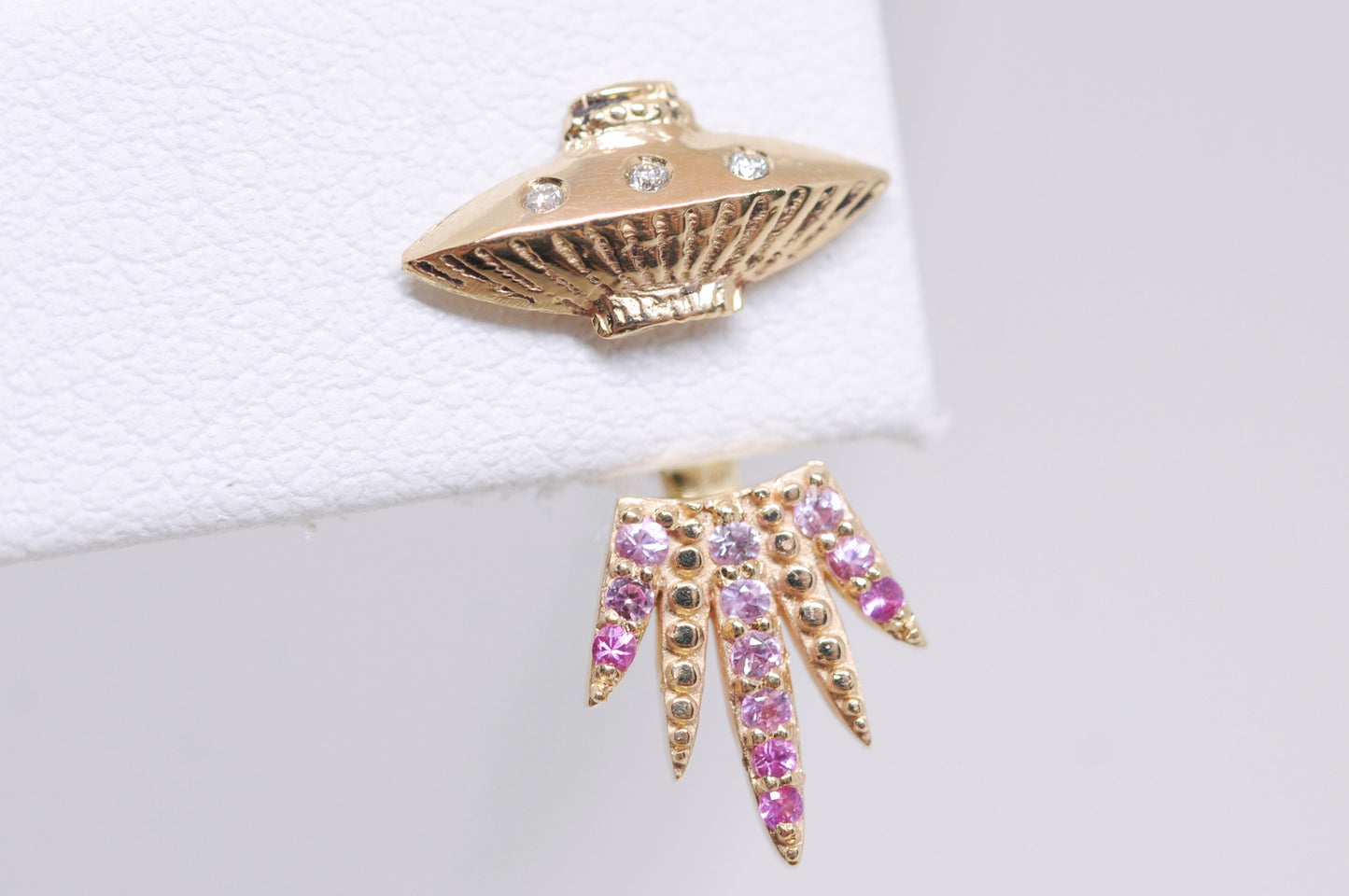 Ombre Tender Abduction UFO Earring