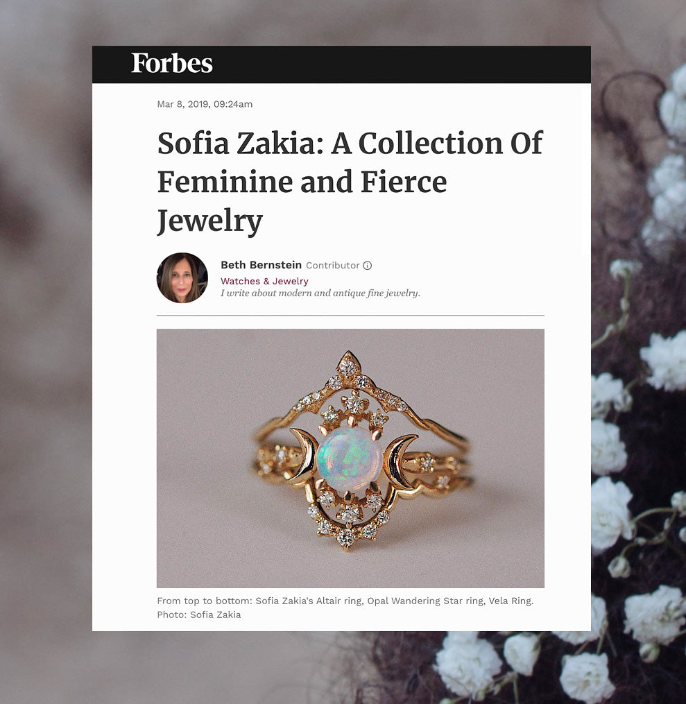 <em>Forbes Interview</em> "Sofia Zakia: A Collection Of Feminine & Fierce Jewelry"