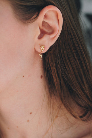 Boucle d'Oreille Rose Céleste