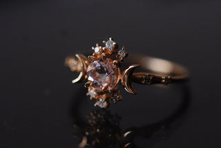 Morganite Wandering Star Ring - Ready-To-Ship