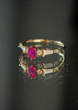 OOAK - 0.45ct Ruby Pleiades Ring