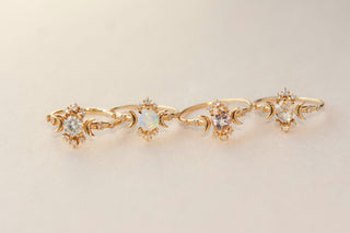Morganite Wandering Star Ring - Ready-To-Ship