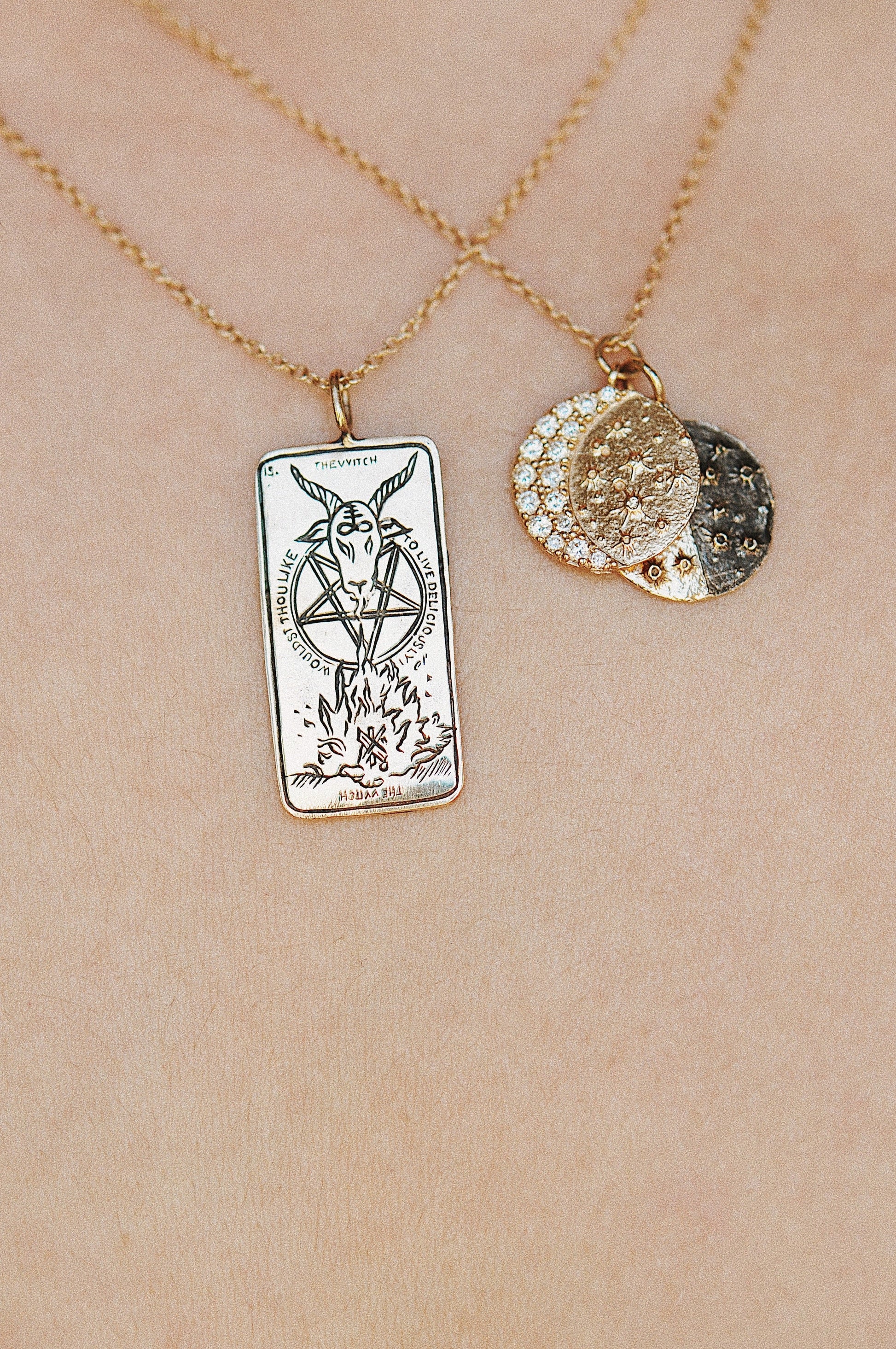 Queen of Wands Tarot Card Necklace – Sofia Zakia