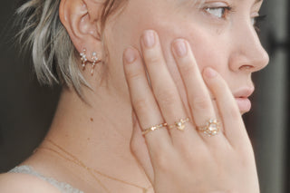 Boucle d'oreille scintillante