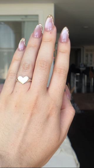 SAMPLE - Silver Heart Signet