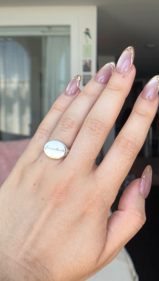 SAMPLE - Femme Dorée Engraved Signet Ring (Master)
