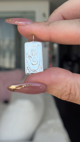 SAMPLE - Silver The World Tarot Pendant