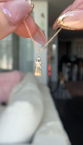 SAMPLE - Baby Silver Ix Worry Doll (thin jumpring)
