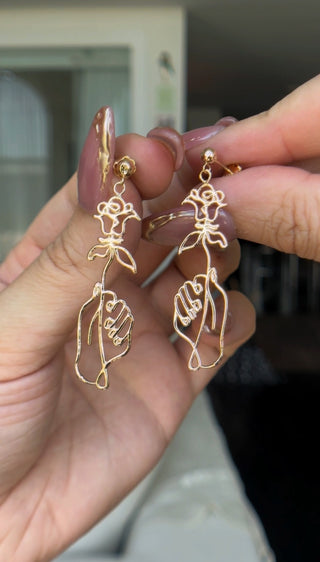SAMPLE - Picasso's Roses Earrings (Pair)