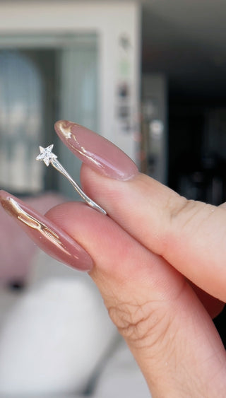 SAMPLE - Silver Magic Wand Ear Climber