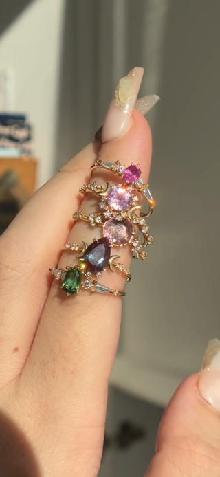 OOAK - 0.45ct Ruby Pleiades Ring