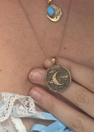 Celestial Decision-Making Coin Pendant
