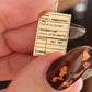 SAMPLE Library Card pendant #1