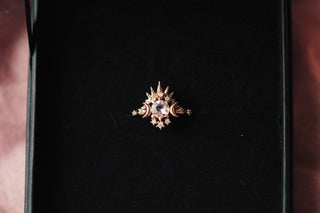 Morganite Wandering Star Ring - Ready-To-Ship