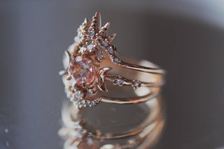 Morganite Wandering Star Ring - Ready-To-Ship