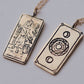Queen of Wands Tarot Card Necklace - Ready-to-Ship