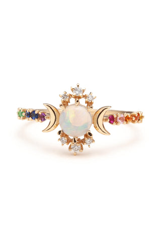 Bague Arc en ciel Wandering Star