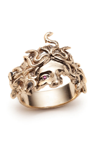 Bague Voile de Méduse Rubis