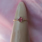 SAMPLE Pink sapphire and tourmaline Ring - Size 6