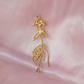 SAMPLE Picasso's Rose Pendant - GOLD VERMEIL & SILVER