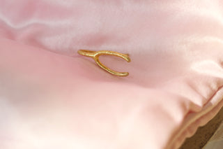 ÉCHANTILLON Boucles d’oreilles Wishbone - Argent et Or Vermeil