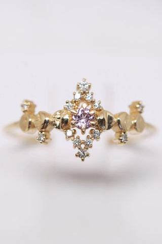Pink Sapphire Cosmic Witch Ring