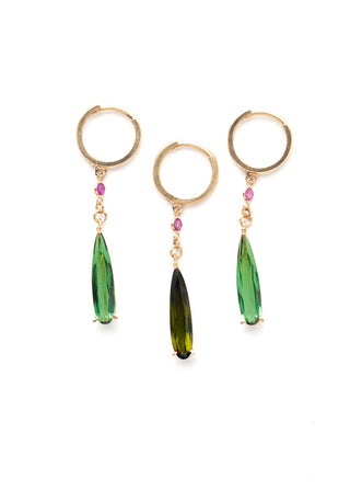 Tourmaline Howl Pendragon Earrings (Single)