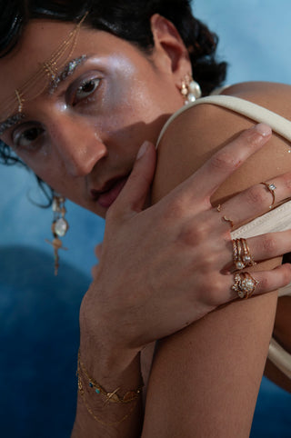 SAMPLE - Belle Époque Diamond and Pearl Ring