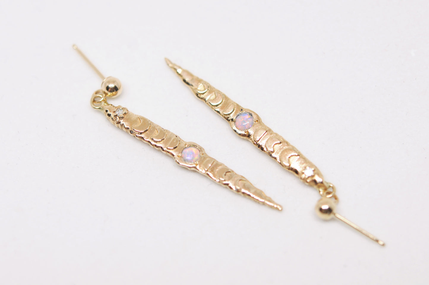 SAMPLE Lunari Wand Earrings Pair