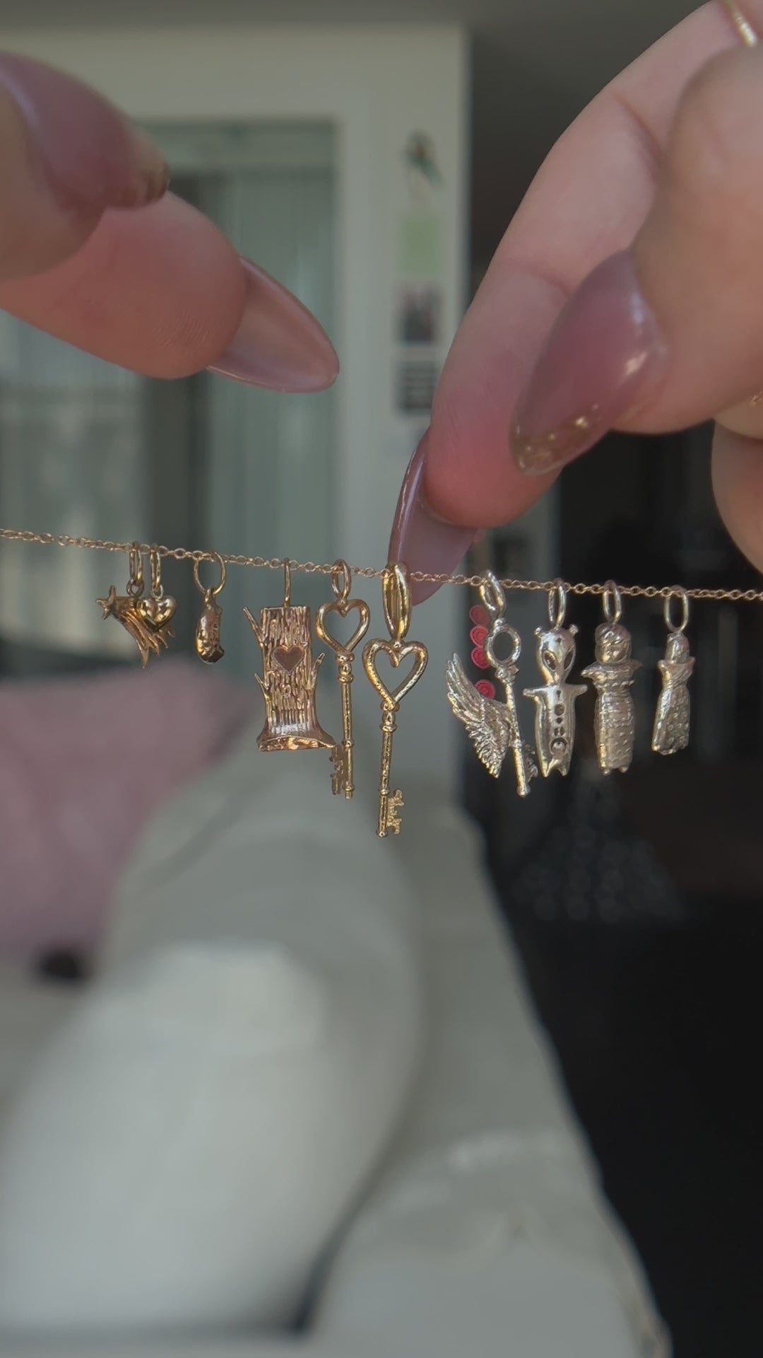 Tall Heart Key Pendant – Sofia Zakia