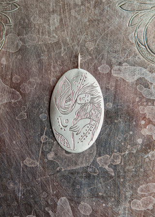 SAMPLE - Klimt Water Serpents Pendant