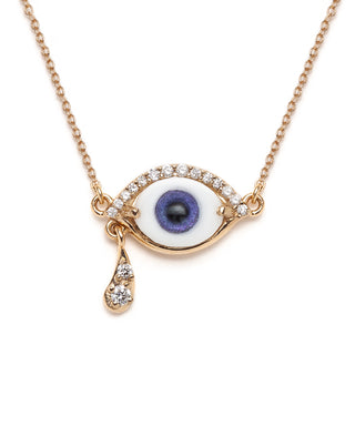Violet Weeping Lacrima Necklace