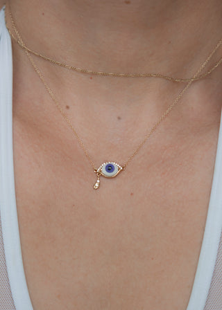 Violet Weeping Lacrima Necklace