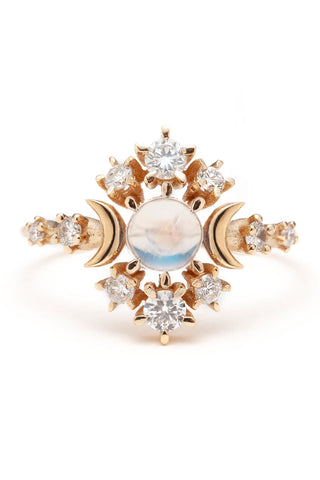 Moonstone Wandering Cosmos Ring