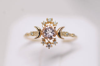Morganite Wandering Star Ring - Ready-To-Ship