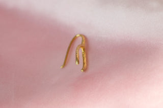ÉCHANTILLON Boucles d’oreilles Wishbone - Argent et Or Vermeil