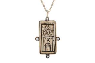 Diamond Enlightenment Tarot Card Necklace - READY-TO-SHIP
