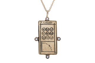 Diamond Fulfillment Tarot Card Necklace - READY-TO-SHIP