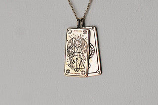 A Dark Song Tarot Card Necklace - Ready-to-ship