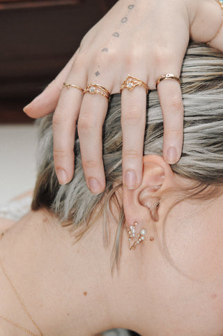 Boucle d'oreille scintillante