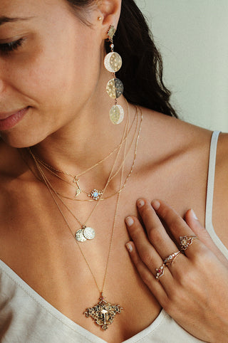 Boucle d'oreille Phase de Lune Suprême