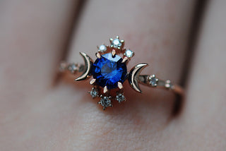 Sapphire Wandering Star Ring