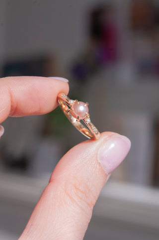 Bague Rose Champagne