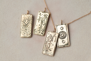 Justice Tarot Card Necklace